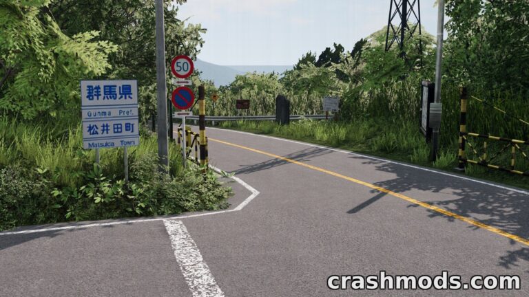 Usui Pass – Long Technical Touge Road Map BeamNG.drive mod screenshot