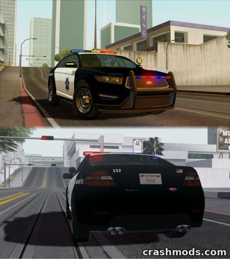Vapid Police Interceptor – SFPD and LVPD Patrol Car GTA San Andreas mod screenshot