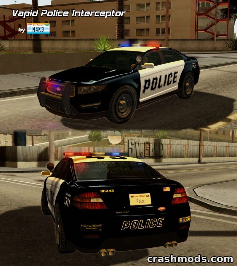 Vapid Police Interceptor – SFPD and LVPD Patrol Car – screenshot 2