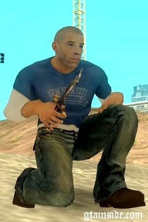 Vin Diesel – Wheelman Character Skin GTA San Andreas mod screenshot