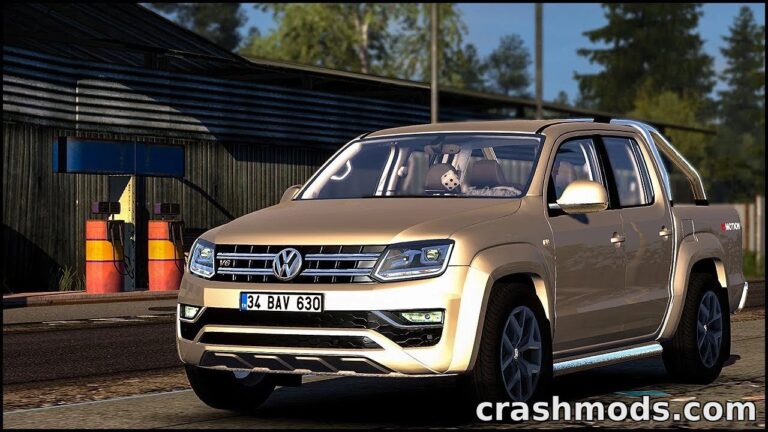 Volkswagen Amarok – Realistic Pickup Experience American Truck Simulator mod screenshot