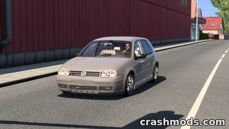 Volkswagen Golf 4 1.9 TDI – Rebuilt Car with Improved Physics Euro Truck Simulator 2 mod screenshot