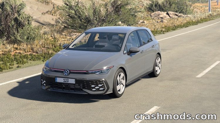 Volkswagen Golf 8 Facelift – GTI, Clubsport and R Hatchback BeamNG.drive mod screenshot