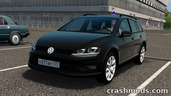 Volkswagen Golf Alltrack 2015 Estate City Car Driving mod screenshot