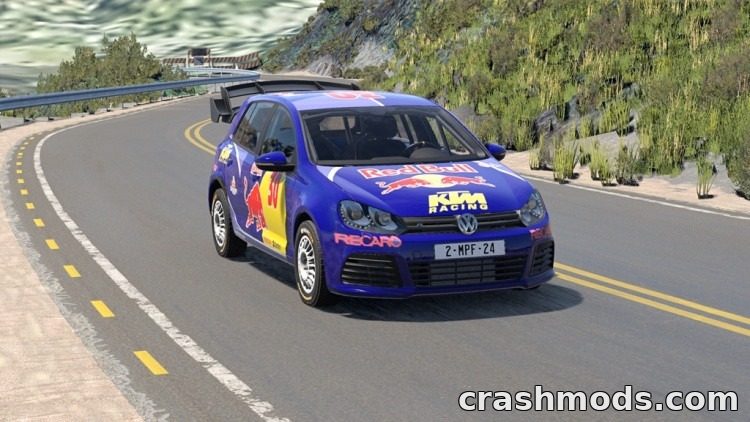 Volkswagen Golf MK6 – Detailed Hatchback with 16 Configs BeamNG.drive mod screenshot