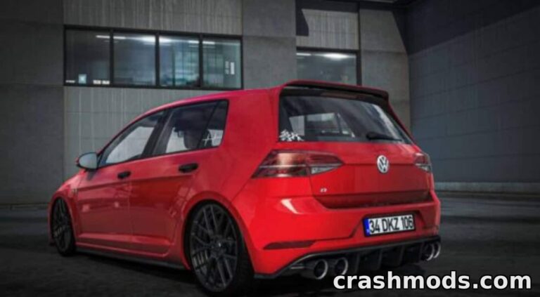 Volkswagen Golf R Line 7.5 2018 – Traffic Car Add-on American Truck Simulator mod screenshot