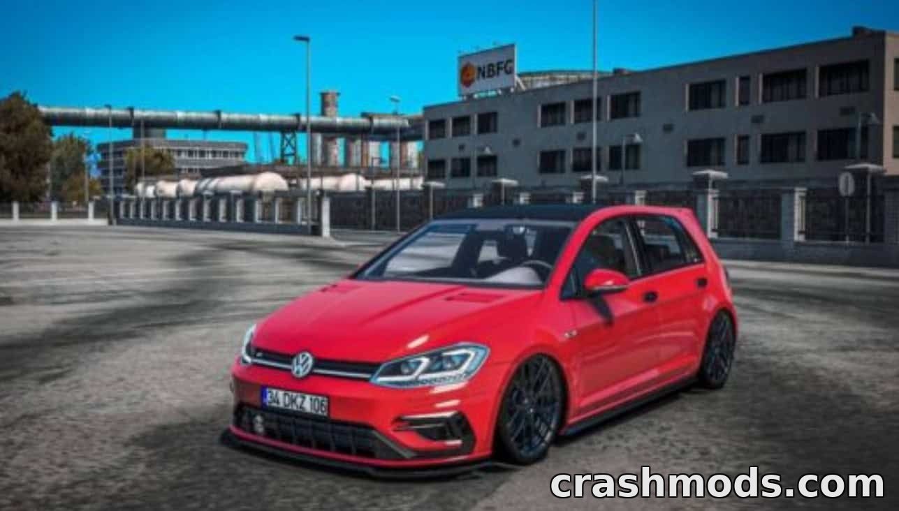 Volkswagen Golf R Line 7.5 2018 – Traffic Car Add-on – screenshot 2