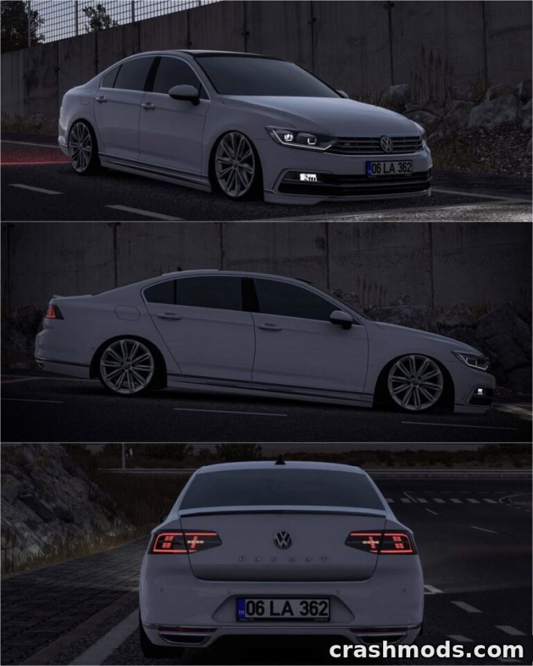 Volkswagen Passat B8 – High-Quality Car Addon American Truck Simulator mod screenshot