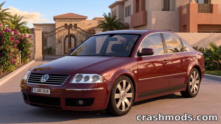 Volkswagen Passat B5.5 W8 – Detailed Sedan Add-on American Truck Simulator mod screenshot