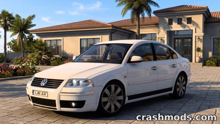 Volkswagen Passat B5.5 W8 – Premium Sedan for Realistic Driving American Truck Simulator mod screenshot