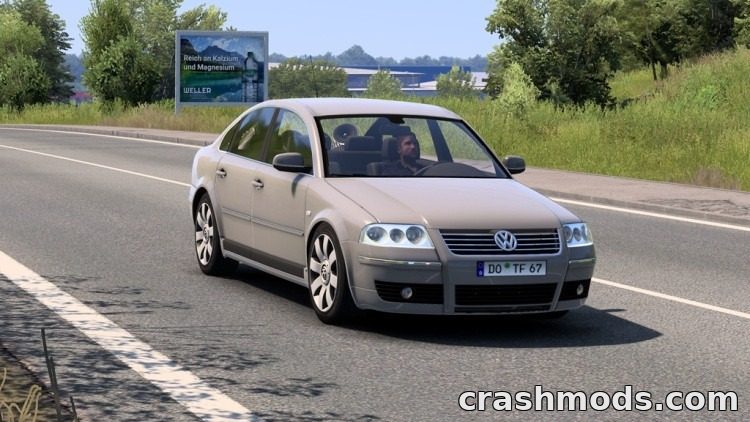 Volkswagen Passat B5.5 – Drivable Car with Improved Automatic Euro Truck Simulator 2 mod screenshot