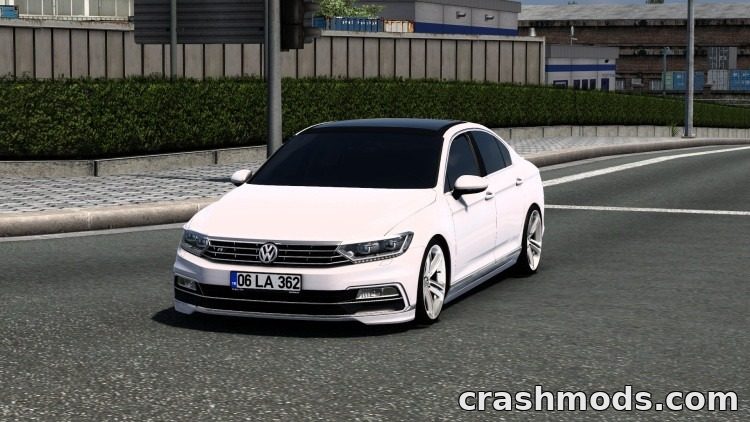 Volkswagen Passat B8 – HQ Car with Animated Windows Euro Truck Simulator 2 mod screenshot