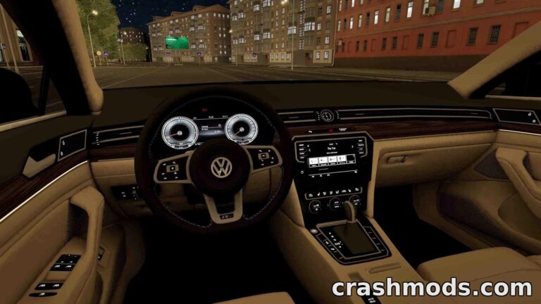 Volkswagen Passat B8 – Customizable Sedan with Ambient Lighting City Car Driving mod screenshot