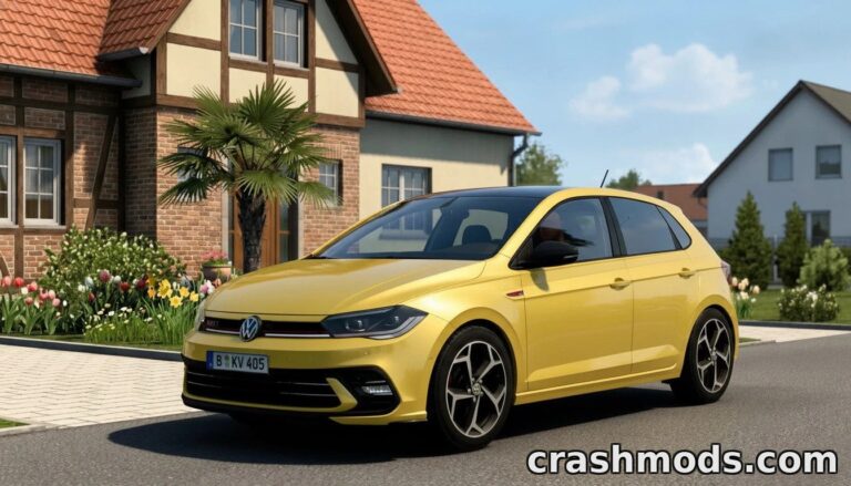 Volkswagen Polo GTI 2023 – Realistic Compact Car Experience American Truck Simulator mod screenshot