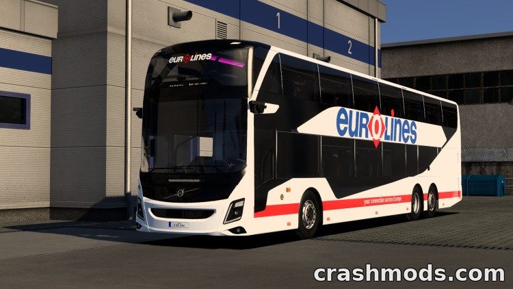 Volvo 9700 DD – Double Decker Coach with Skins Euro Truck Simulator 2 mod screenshot