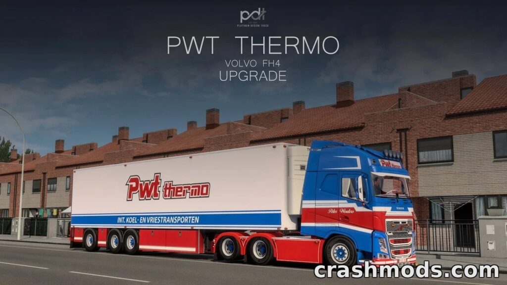 Volvo FH12 PWT Thermo – Custom Truck and Trailer Combo Euro Truck Simulator 2 mod screenshot