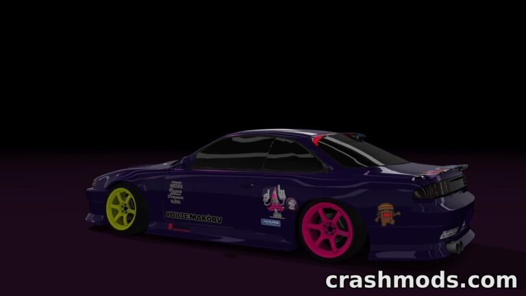 WDTS Nissan Silvia S14 Drift – Custom Livery Skin Assetto Corsa mod screenshot
