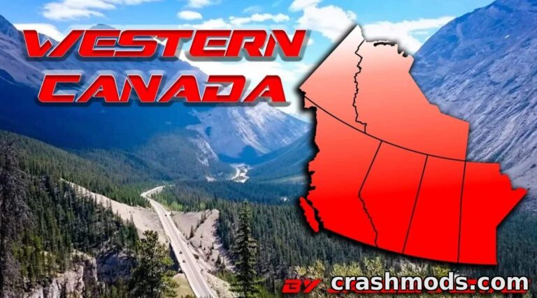 Western Canada Expansion – Canadian Province Map American Truck Simulator mod screenshot