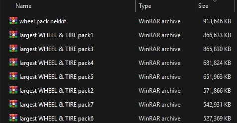 Wheel and Tire Pack – Massive Rim Collection – screenshot 10