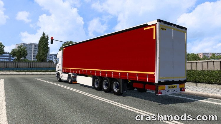 Wielton Animation Trailer – Curtains That Close When Coupled Euro Truck Simulator 2 mod screenshot
