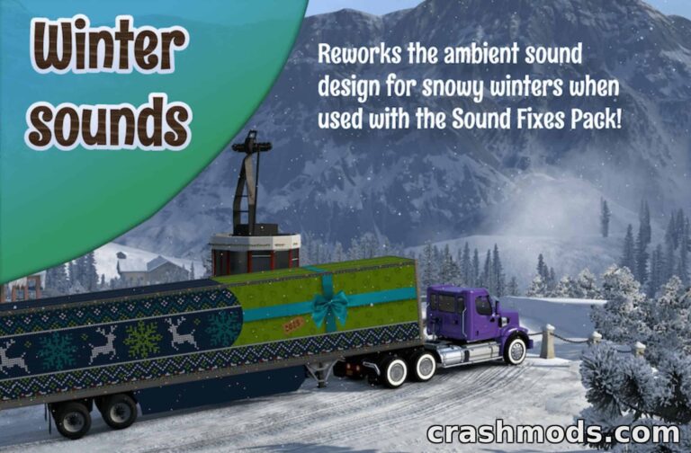 Winter Sounds – Snowy Season Audio Pack American Truck Simulator mod screenshot