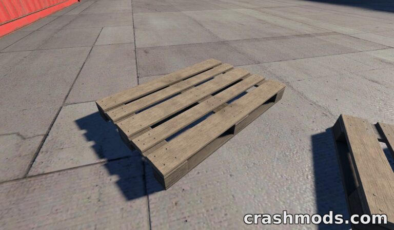 Wood Pallet Prop – Realistic Physics and Custom Loads BeamNG.drive mod screenshot