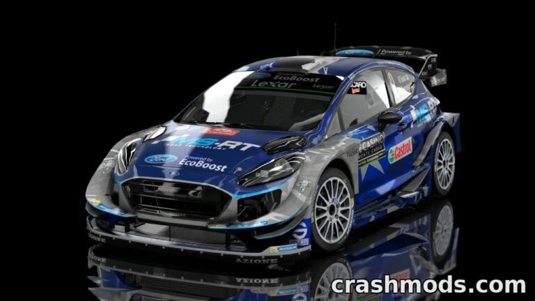 WRC Ford Fiesta 2017 – Four-Wheel Drive Turbo Rally Car Assetto Corsa mod screenshot
