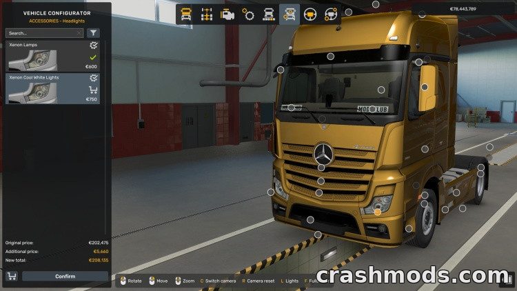 Xenon Lights for All Trucks – White and Blue Headlights – screenshot 2