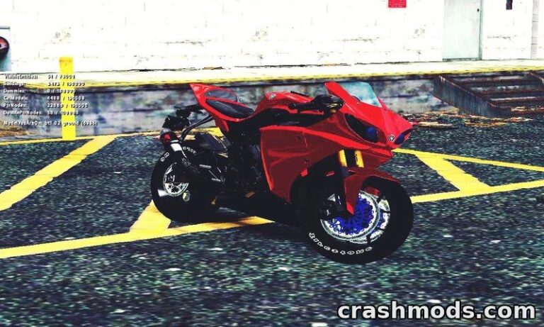 Yamaha YZF R – Realistic Sports Bike with New Parts GTA San Andreas mod screenshot