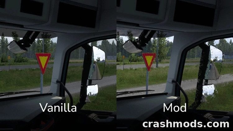 YARM Rain Effects – Hand-Drawn Raindrops on Every Truck Window – screenshot 2