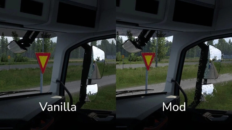 Yet Another Rain – Denser Dynamic Raindrops on Every Truck – screenshot 2