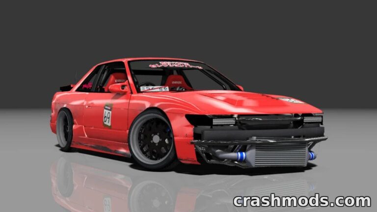 Ziptie-Gang Nissan Silvia S13 Missile – Raw Drift Car Assetto Corsa mod screenshot